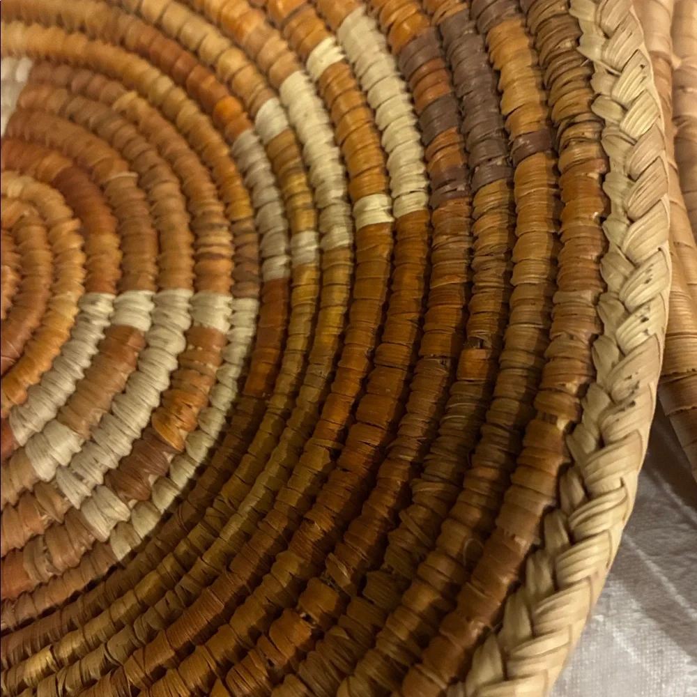 Navajo Woven Baskets ceremonial baskets Hand Woven Sumac Set/2 wedding Baskets
